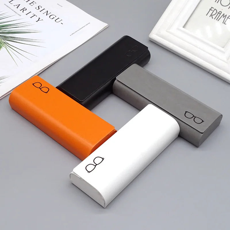 New Glasses Case High-value High-grade Leather Sunglasses Box Compression-proof Storage Box