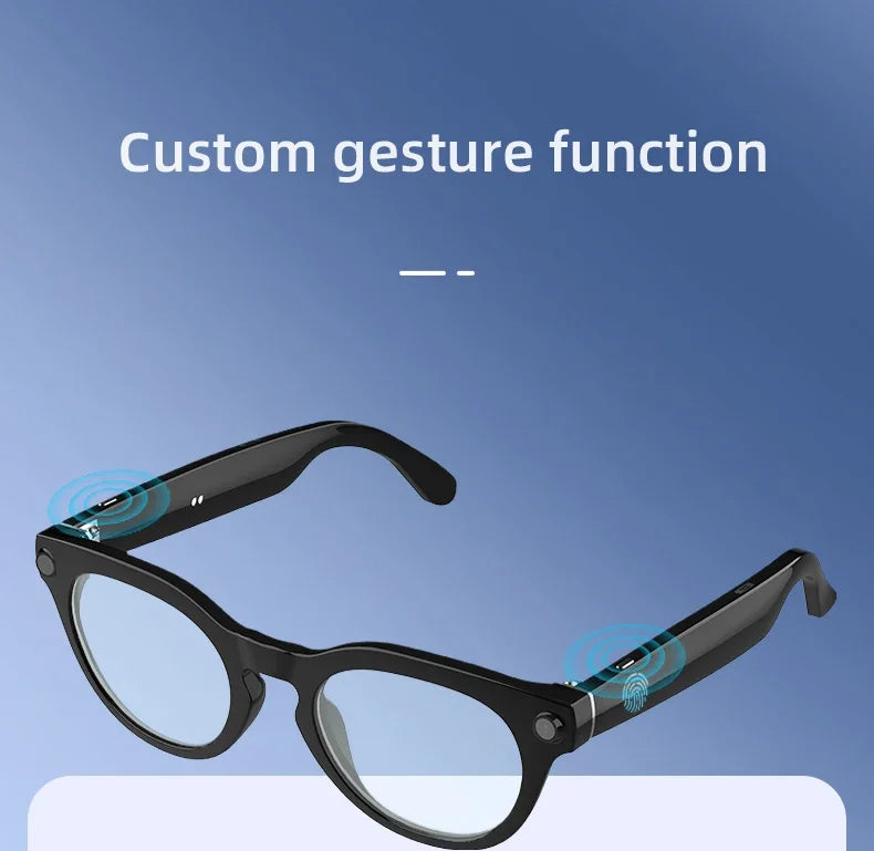 2026 New AI Smart Glasses AI Translation 8MP HD Camera 4K Shooting Image Conversation Recording Listening To Music Smart Glasses