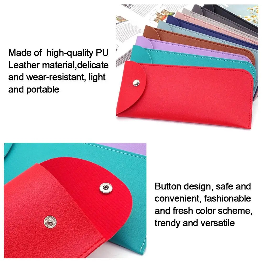 1Pc PU Leather Glasses Bag Protective Cover Sunglasses Case Reading Eyeglasses Eyewear Protecter Case With Metal Buckle Portable