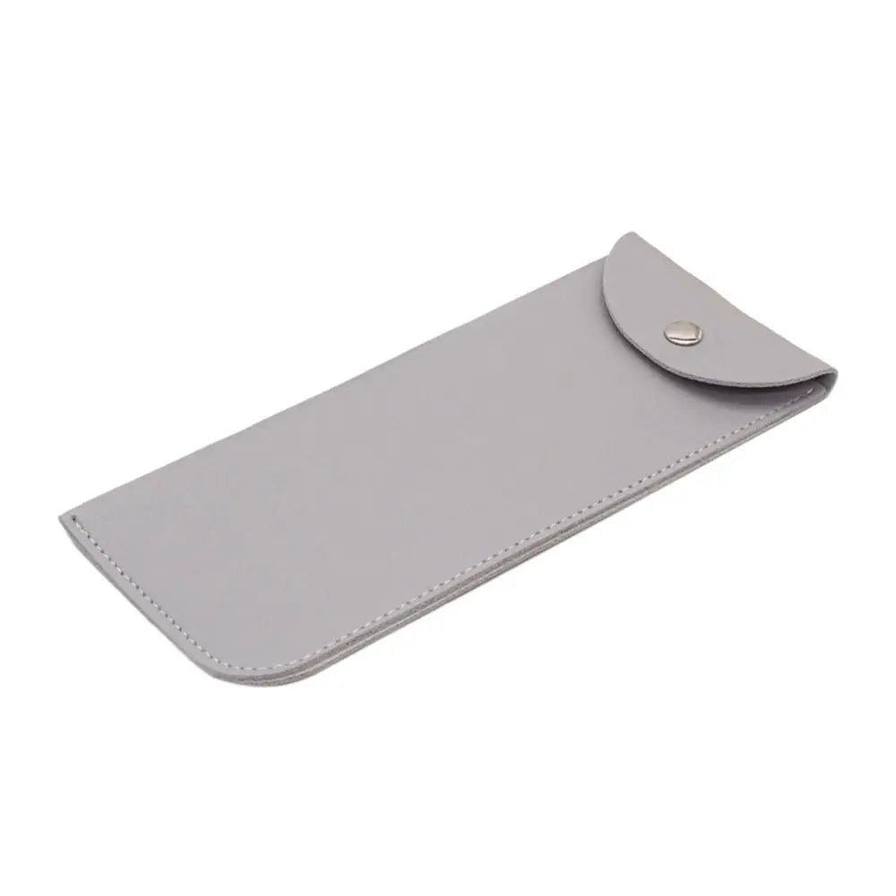 1Pc PU Leather Glasses Bag Protective Cover Sunglasses Case Reading Eyeglasses Eyewear Protecter Case With Metal Buckle Portable