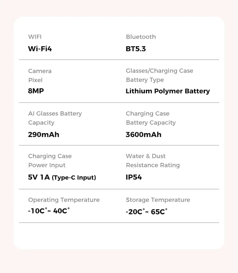 2026 Ultra AI Smart Glasses 1200P Camera ChatGPT Voice Assistant 32GB Storage Real-time Translation Bluetooth Music Sunglasses