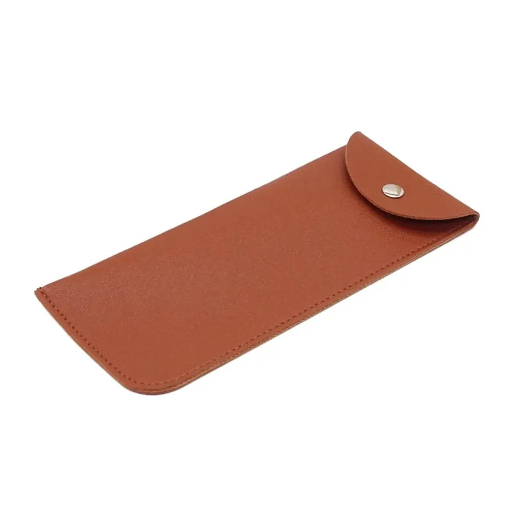 1Pc PU Leather Glasses Bag Protective Cover Sunglasses Case Reading Eyeglasses Eyewear Protecter Case With Metal Buckle Portable
