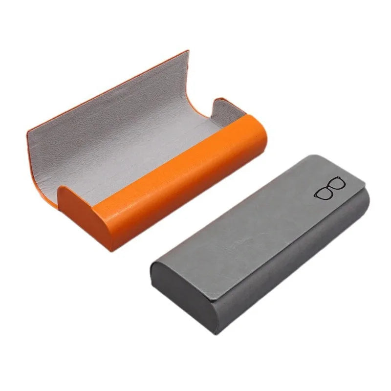 New Glasses Case High-value High-grade Leather Sunglasses Box Compression-proof Storage Box