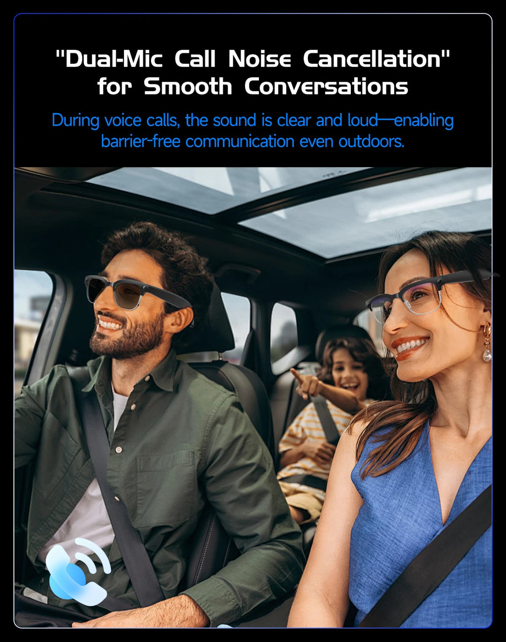 4K HD Color Changing AI Smart Glasses 800W Pixel Camera Bluetooth Call Voice Assistant Control Smart Sports Glasses 2026 Hot