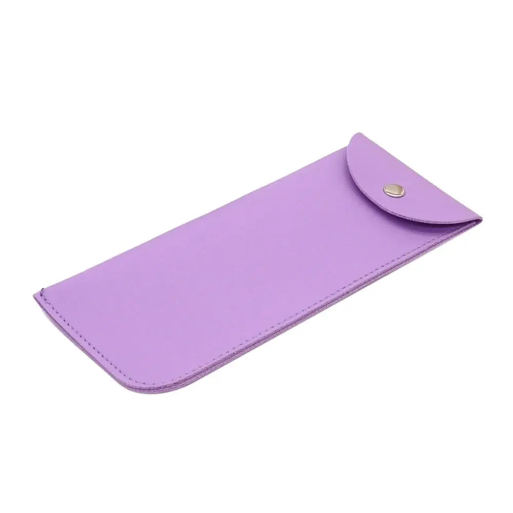 1Pc PU Leather Glasses Bag Protective Cover Sunglasses Case Reading Eyeglasses Eyewear Protecter Case With Metal Buckle Portable