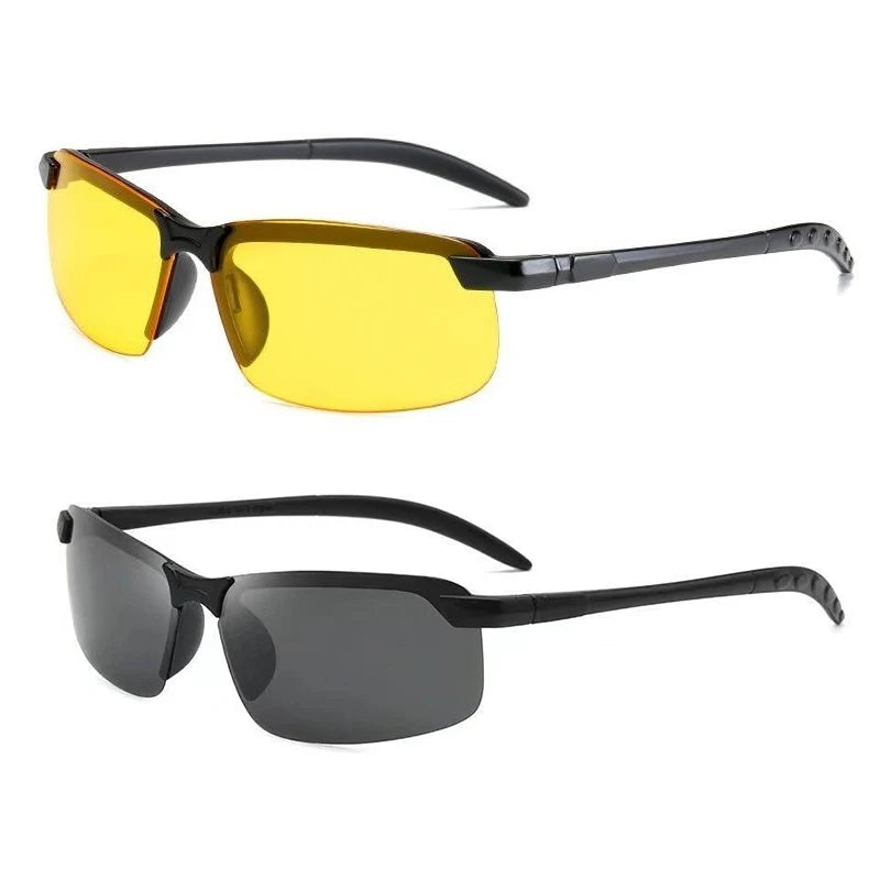 Night Vision Glasses for Men Anti-Glare Driving Glasses UV Protection HD Polarized Lenses Reduce Headlight Glare Comfort Fit